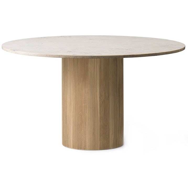 495 Cabin Table Round Ø150 cm, Jura Marble / Light Oak