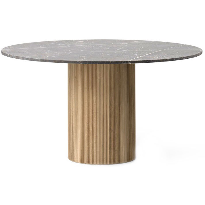 495 Table Round Ø150 cm, Grey Marble / Light Oak