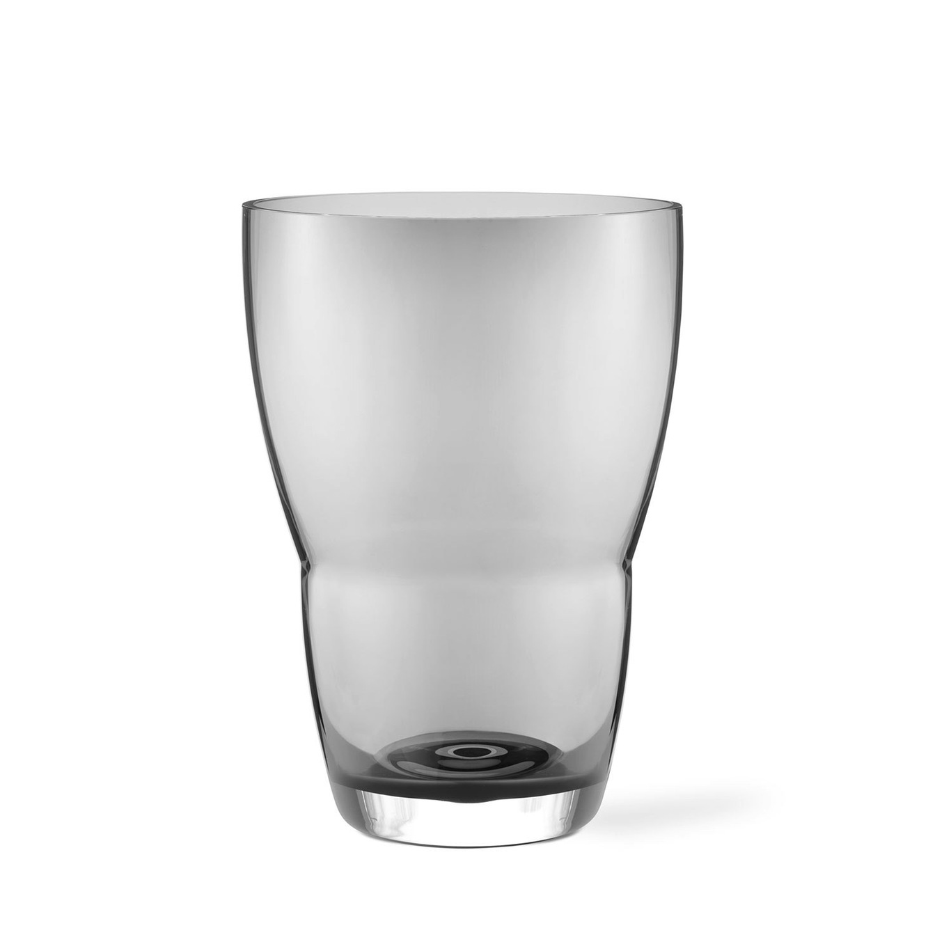 248 Vase Mouth Blown Glass 21x29,8 cm, Smoked Grey