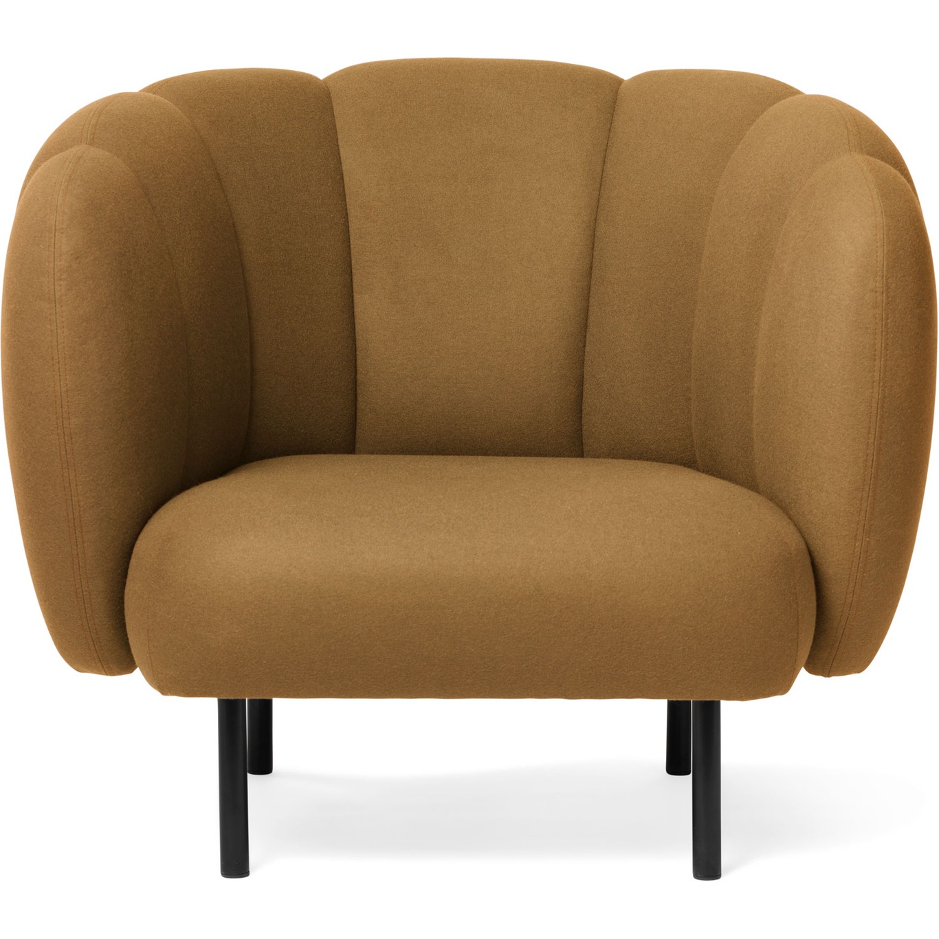 Cape Lounge Chair With Stitches, Olive
