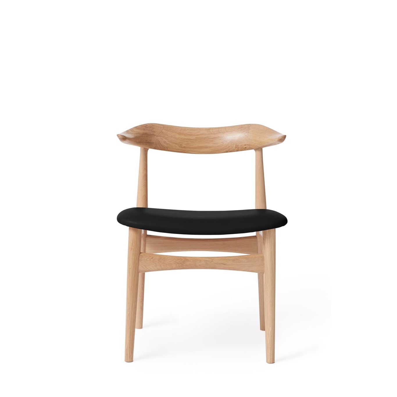 Cow Horn Chair, Black / Oiled Oak