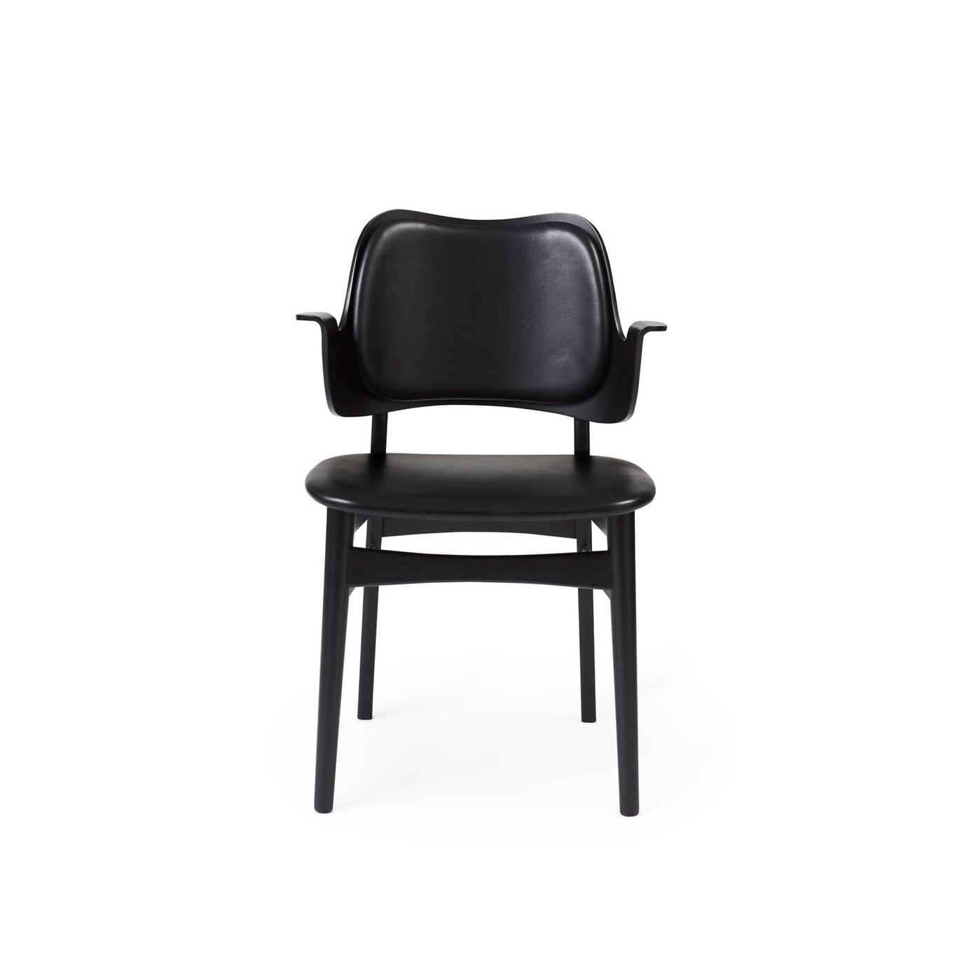 Gesture Chair, Black Lacquered Beech