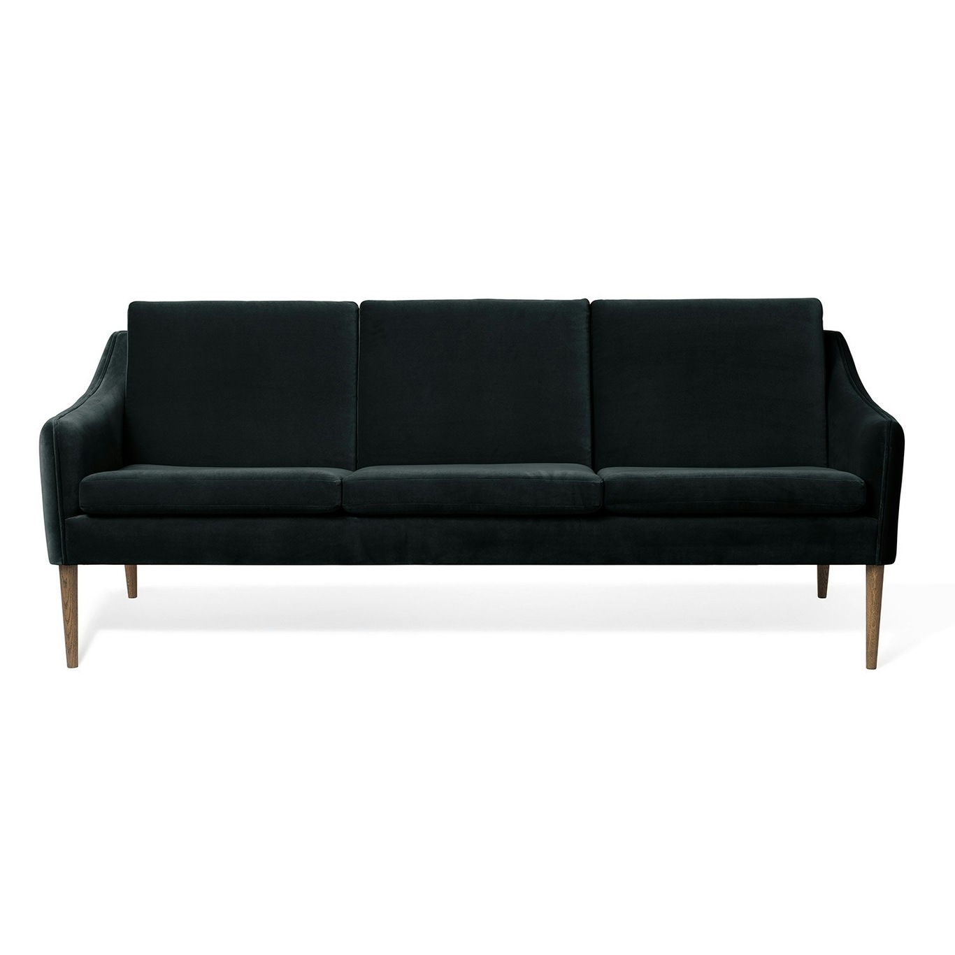 Mr. Olsen 3-Seater Sofa, Dark Petrol / Smoked Oak