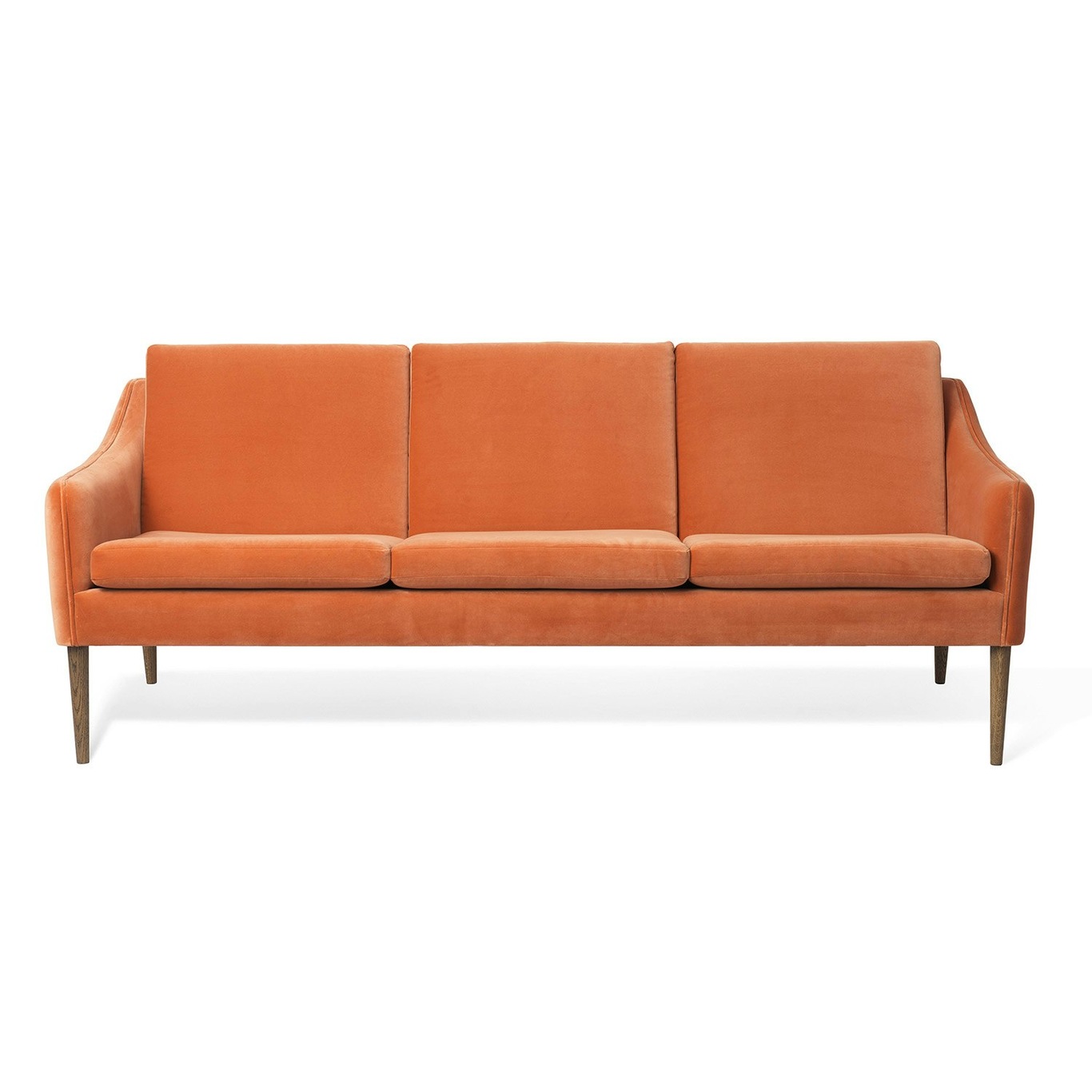 Mr. Olsen 3-Seater Sofa, Rusty Rose / Smoked Oak