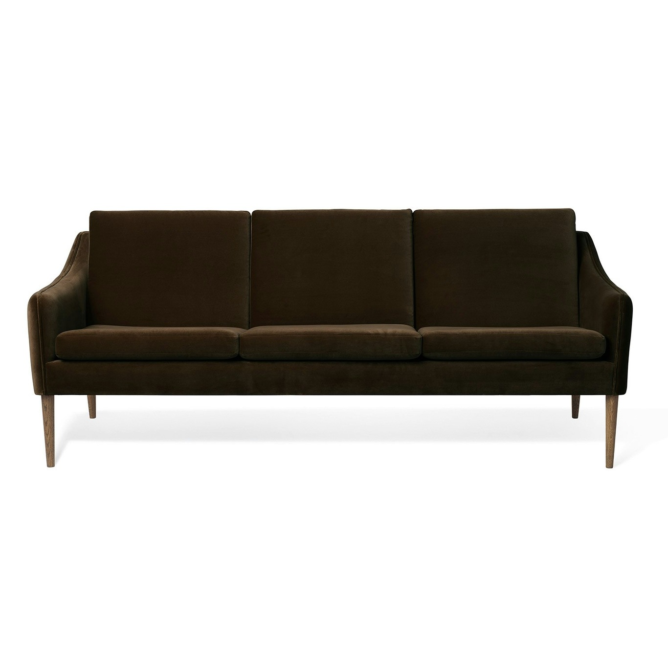Mr. Olsen 3-Seater Sofa, Java Brown / Smoked Oak