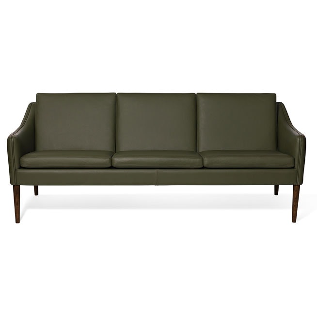Mr. Olsen 3-Seater Sofa, Pickle Green / Smoked Oak