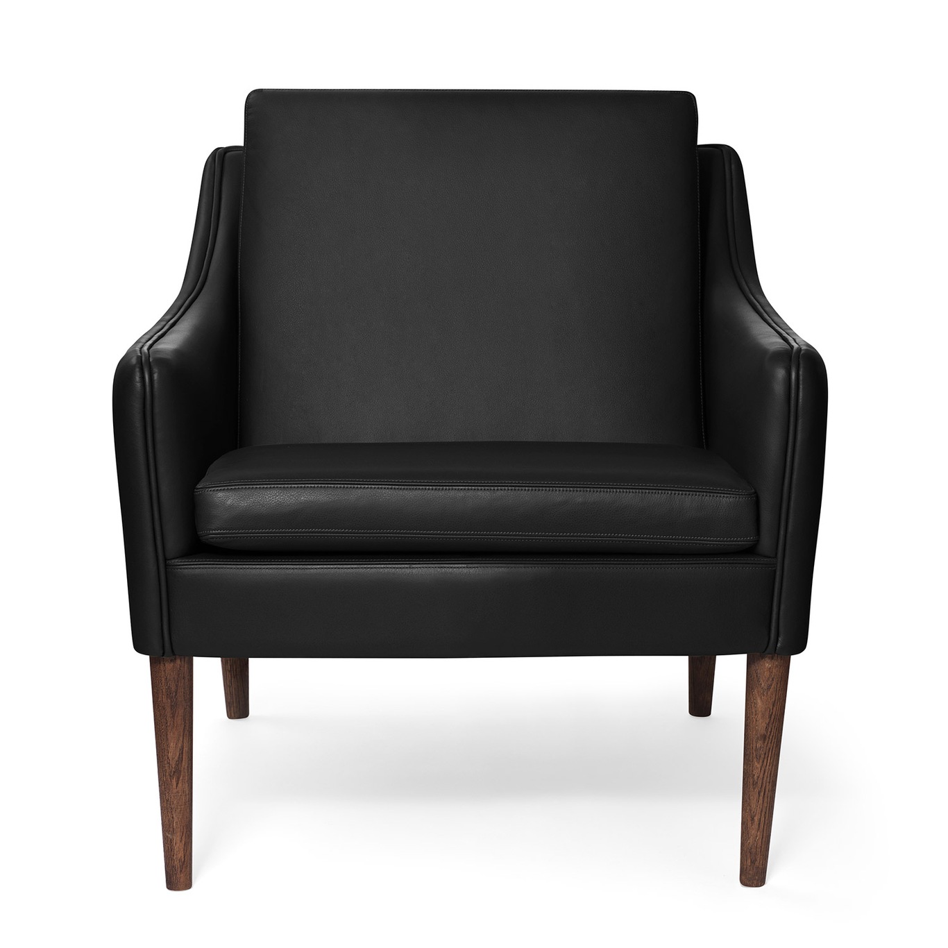 Mr. Olsen Lounge Chair, Black / Smoked Oak