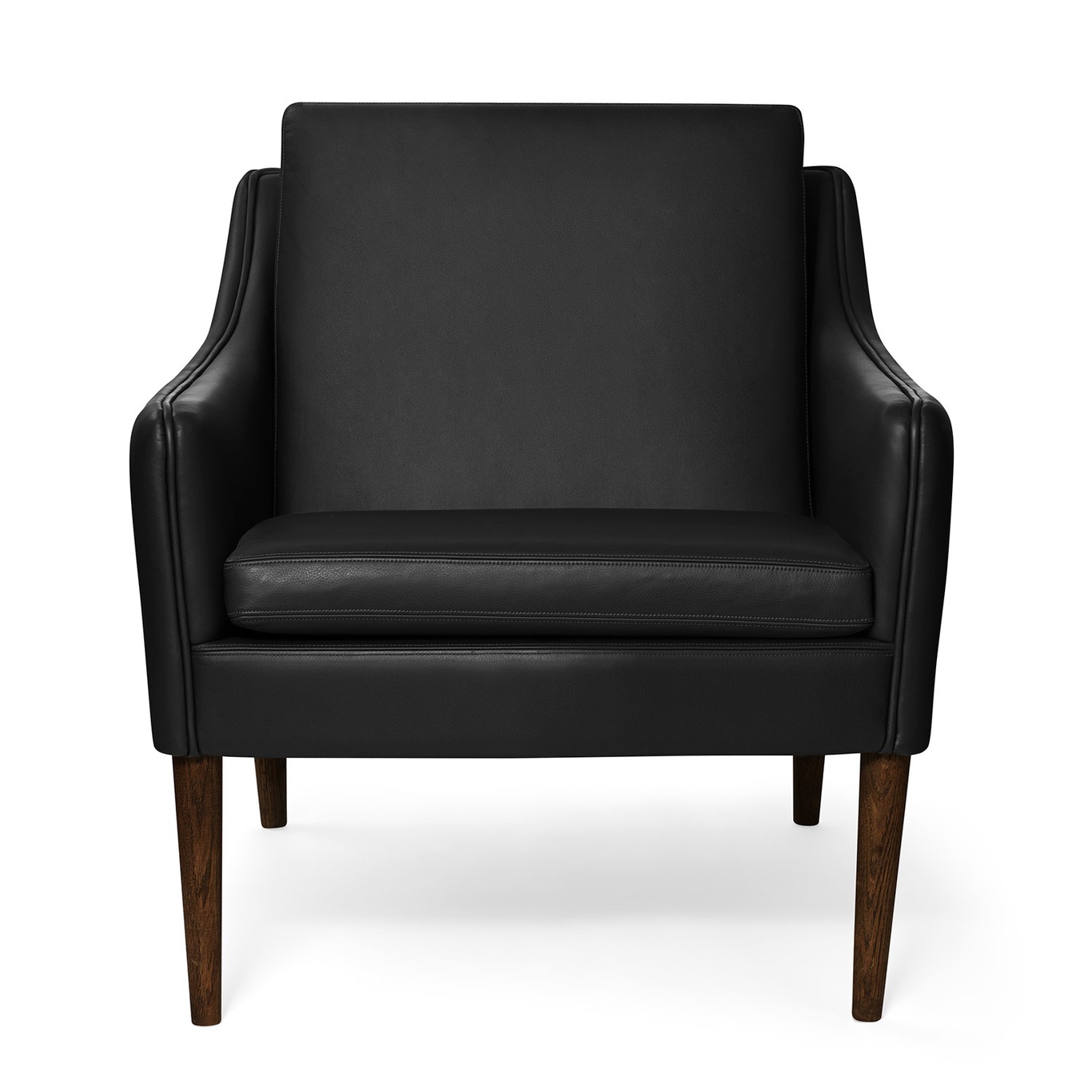 Mr. Olsen Lounge Chair, Black / Walnut Oiled Oak