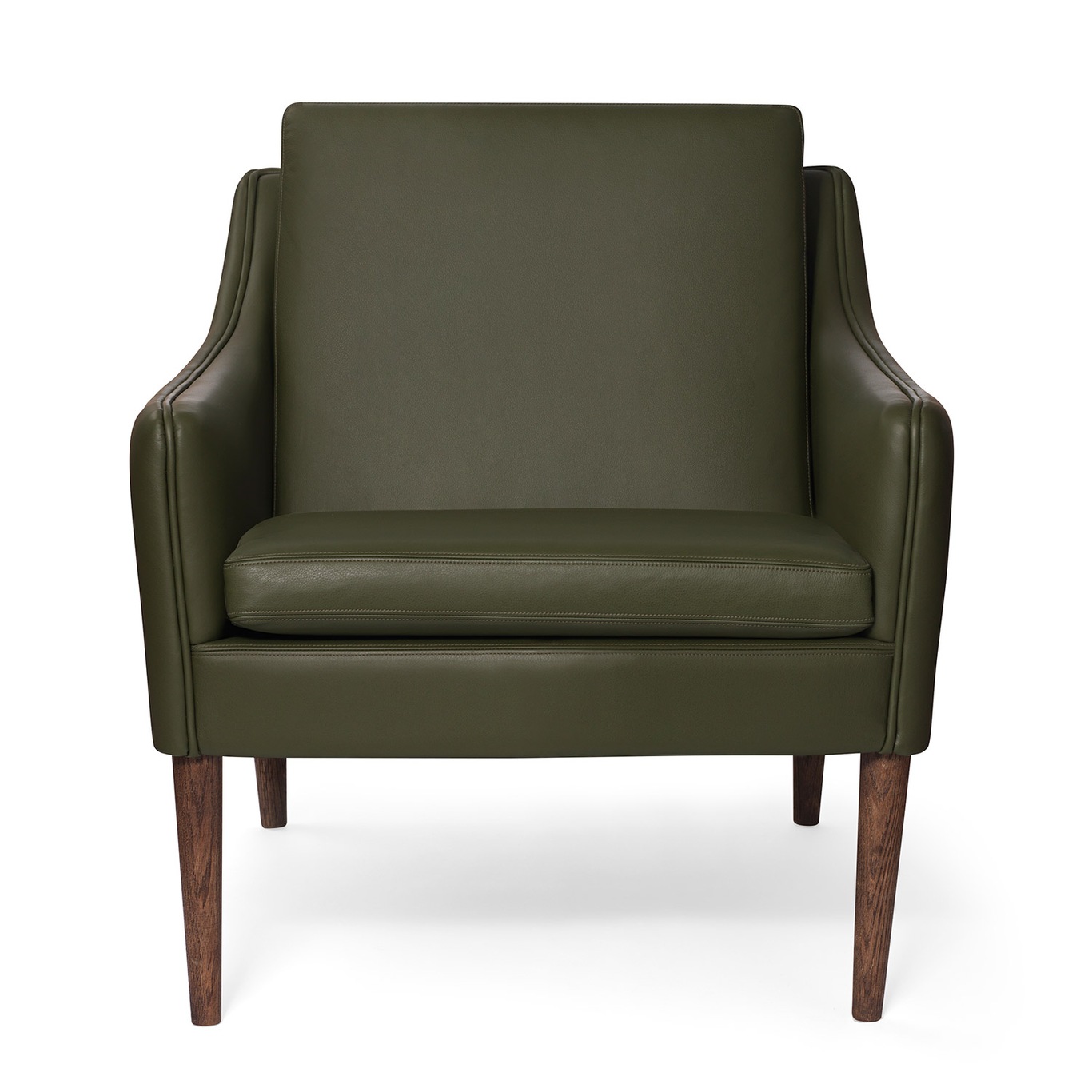 Mr. Olsen Lounge Chair, Pickle Green / Smoked Oak