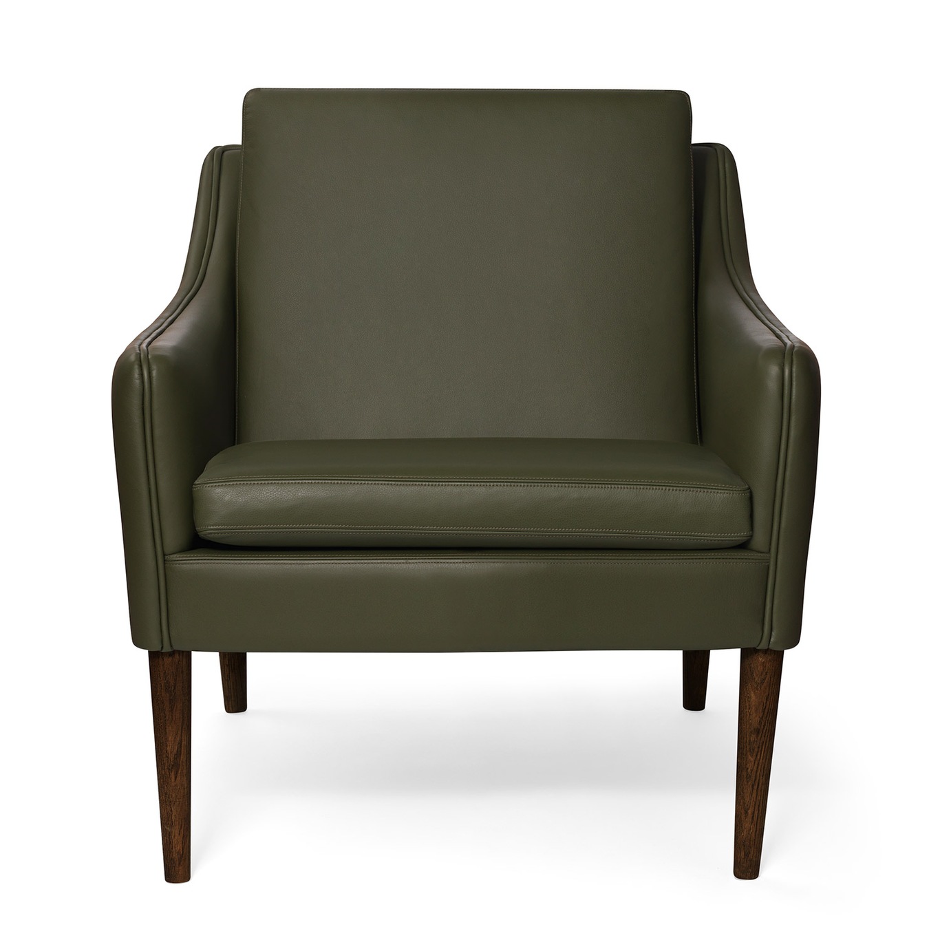 Mr. Olsen Lounge Chair, Pickle Green / Walnut Oiled Oak