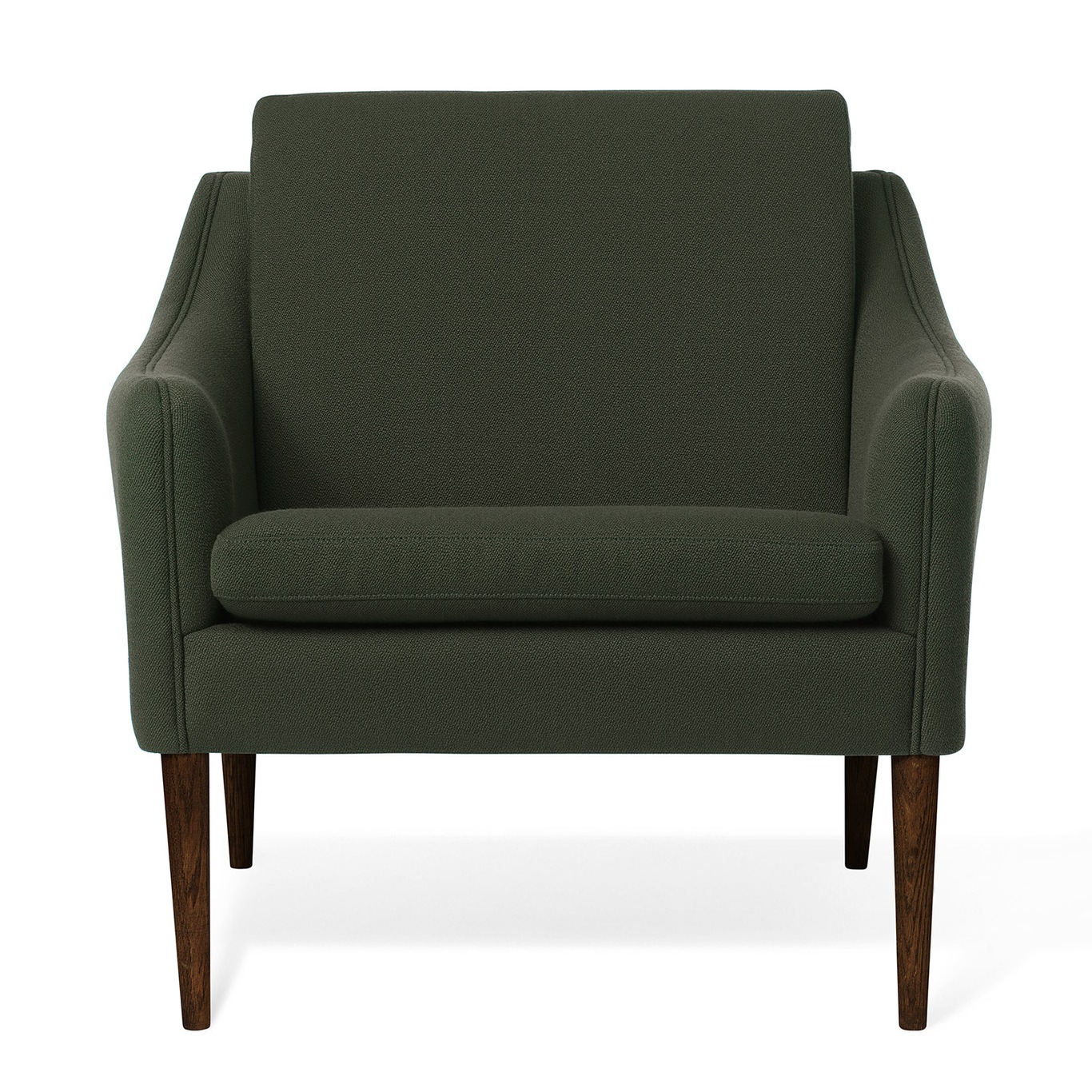 Mr. Olsen Lounge Chair, Dark Green / Walnut Oiled Oak