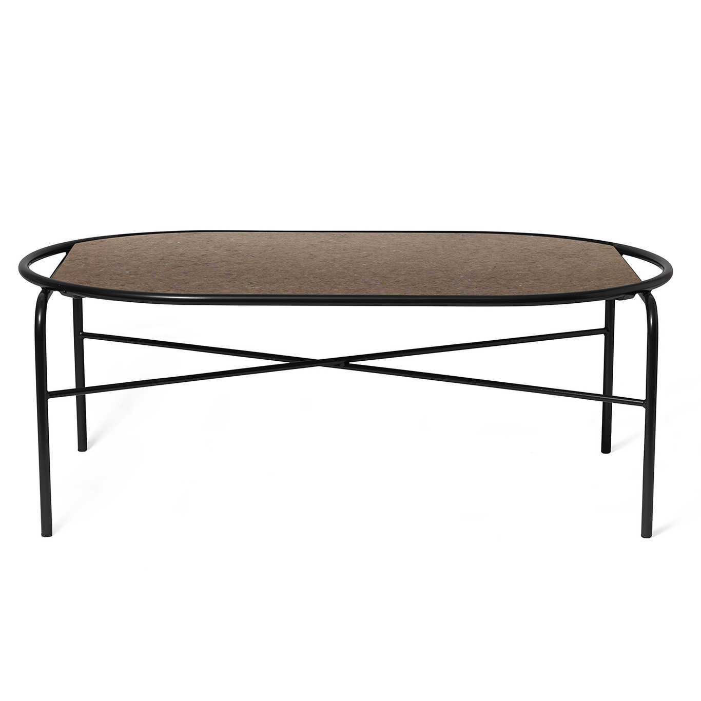 Secant Coffee Table Oval, Antique Brown