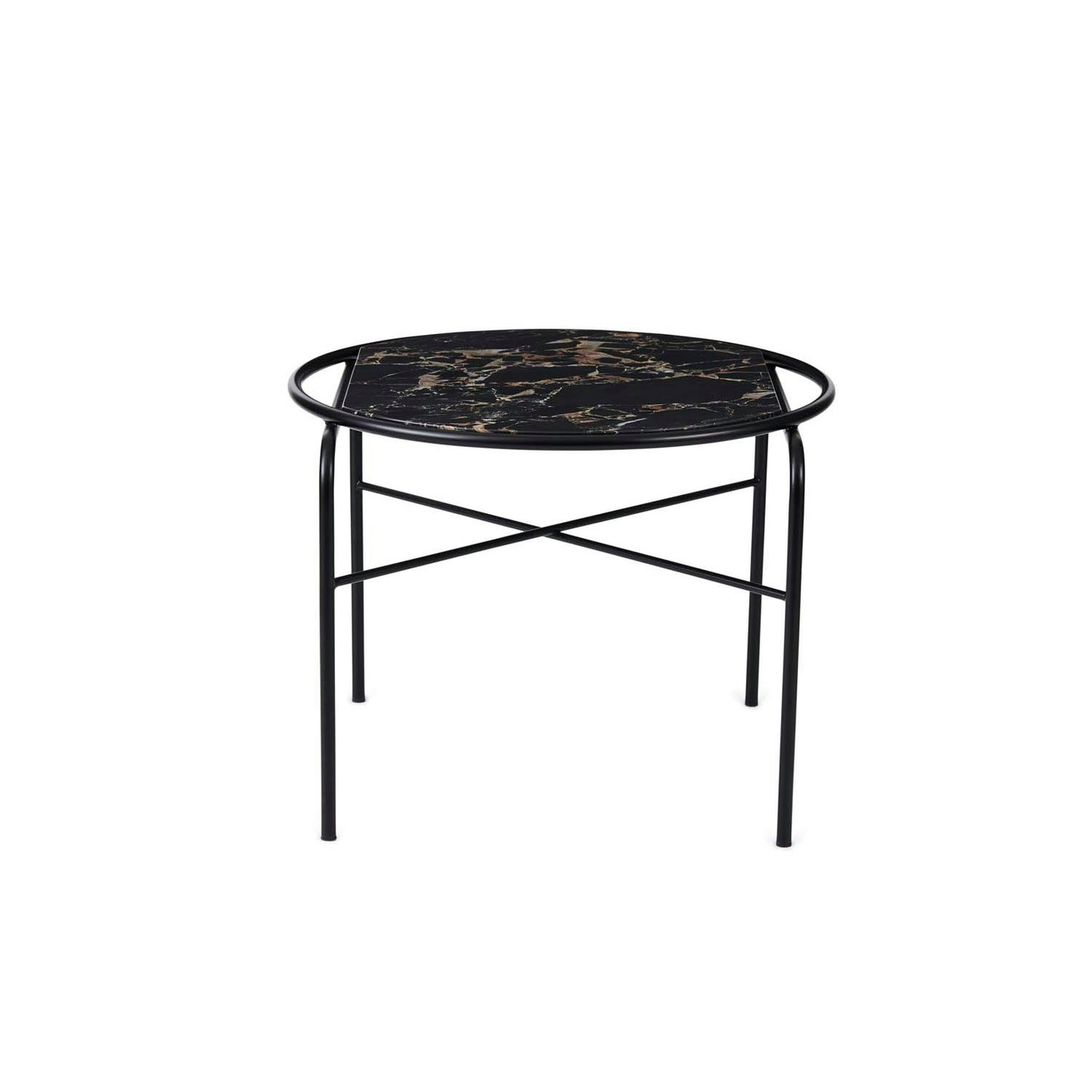 Secant Coffee Table Round, Black Gold