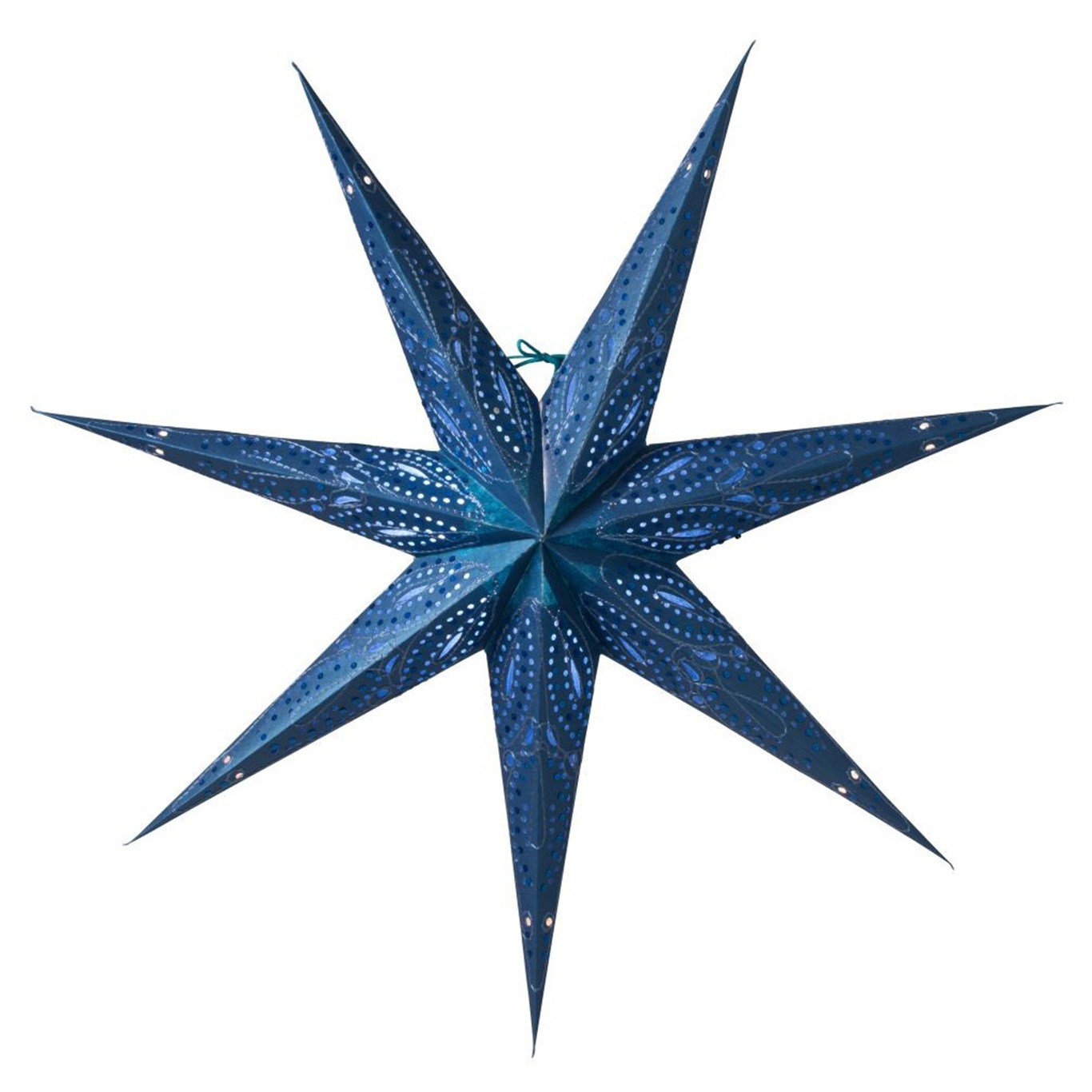 Ebba Slim Christmas Star 80 cm, Blue