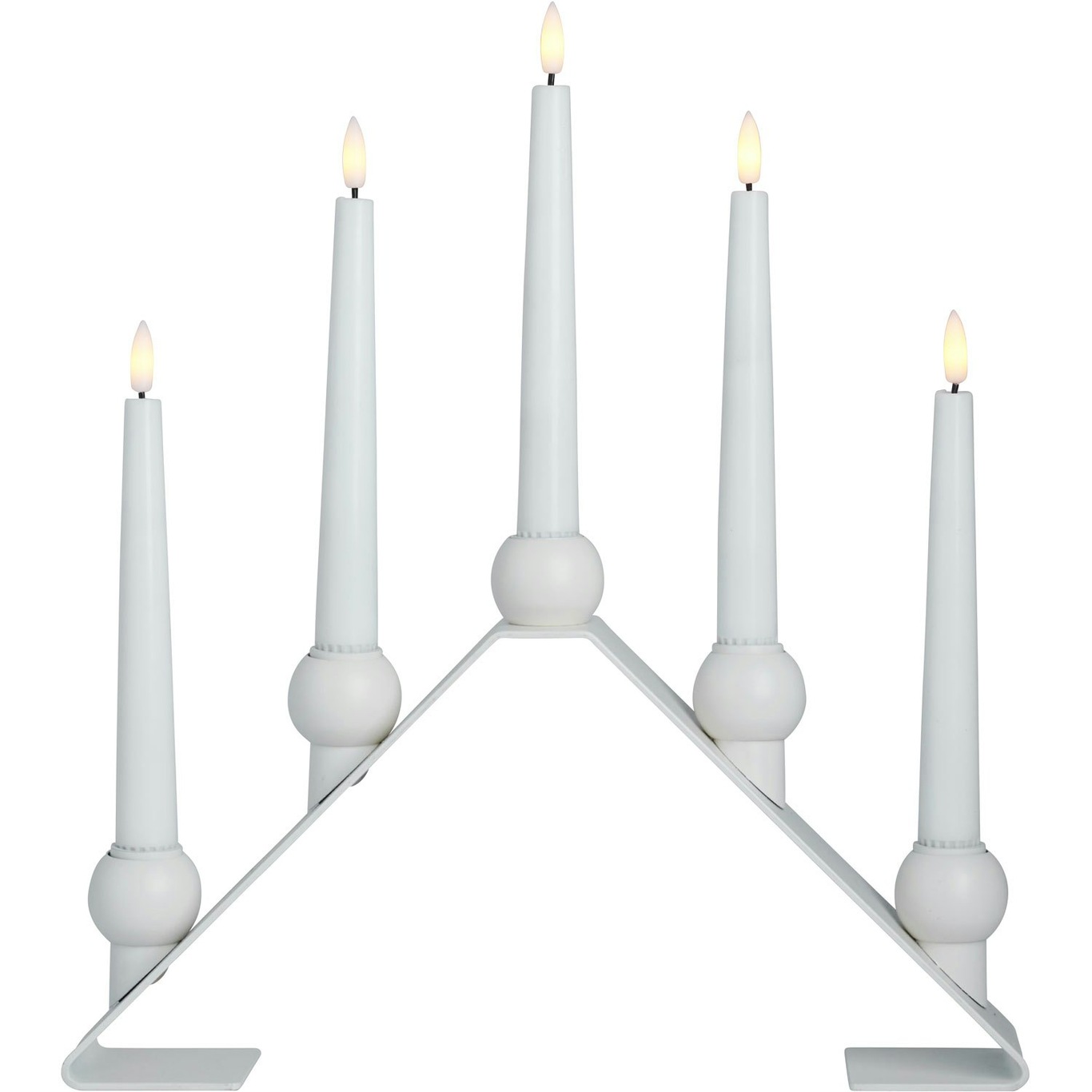 Luna Advent Candle Holder, White