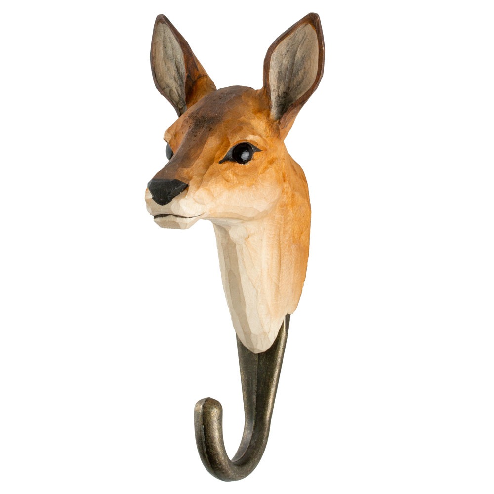 Hand-carved Hook, Deer