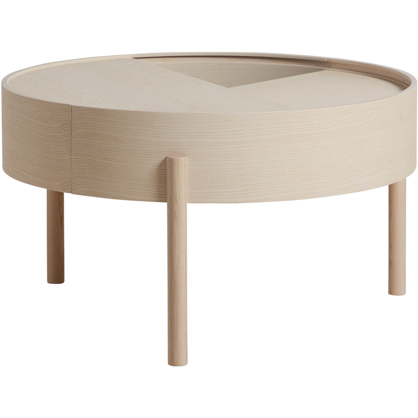 ARC Coffee Table, White pigmented ash