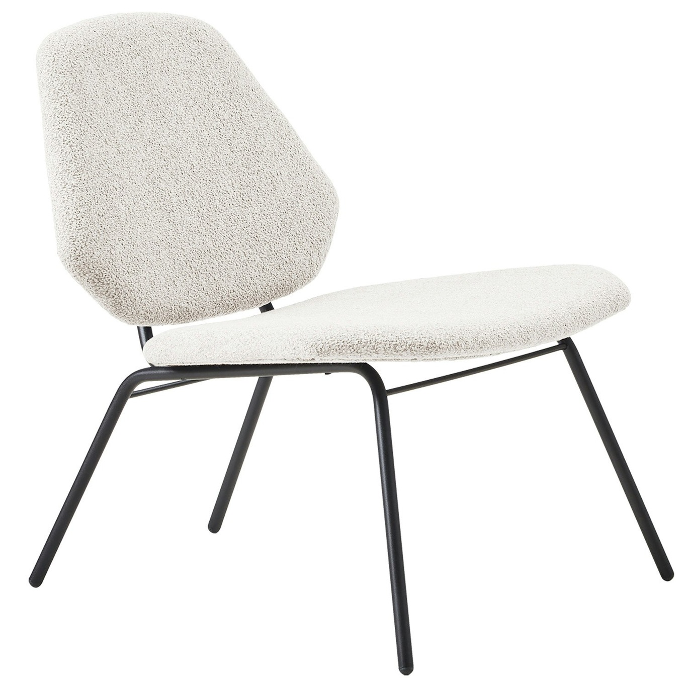 Lean Lounge Chair, Ivory