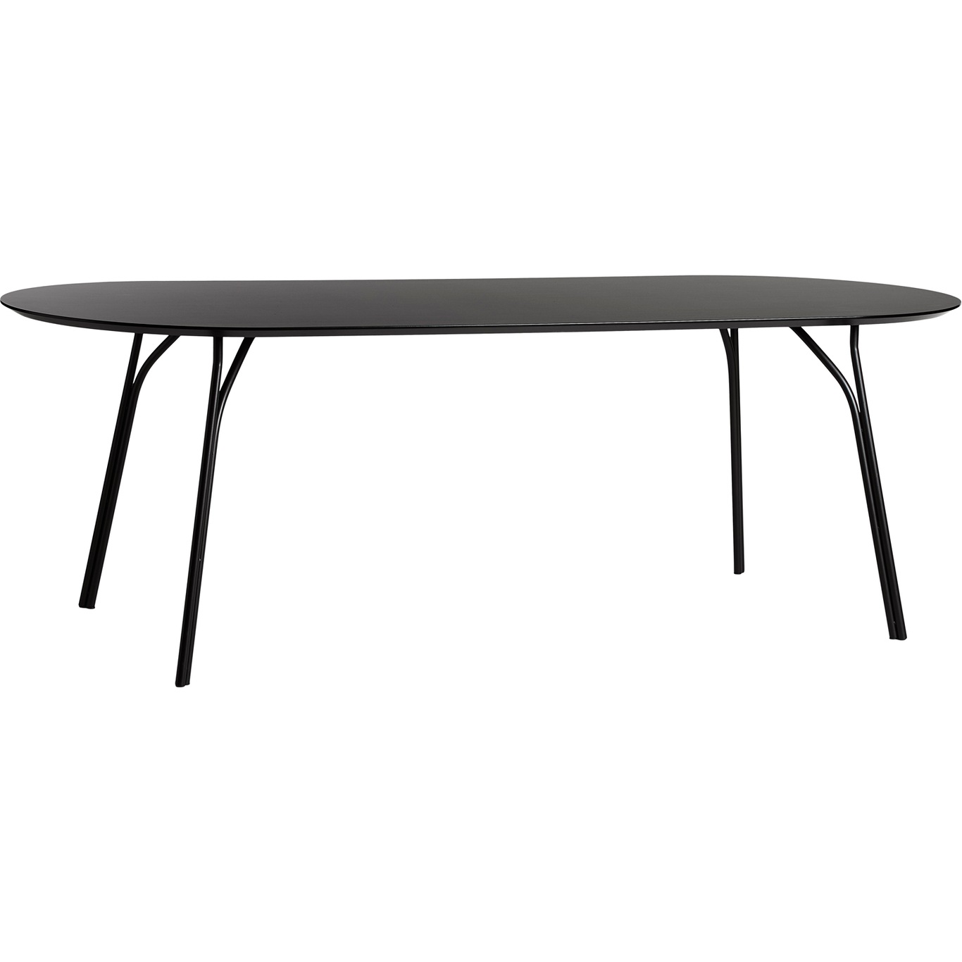 Tree Dining Table L: 220cm, Black Top / Black Legs