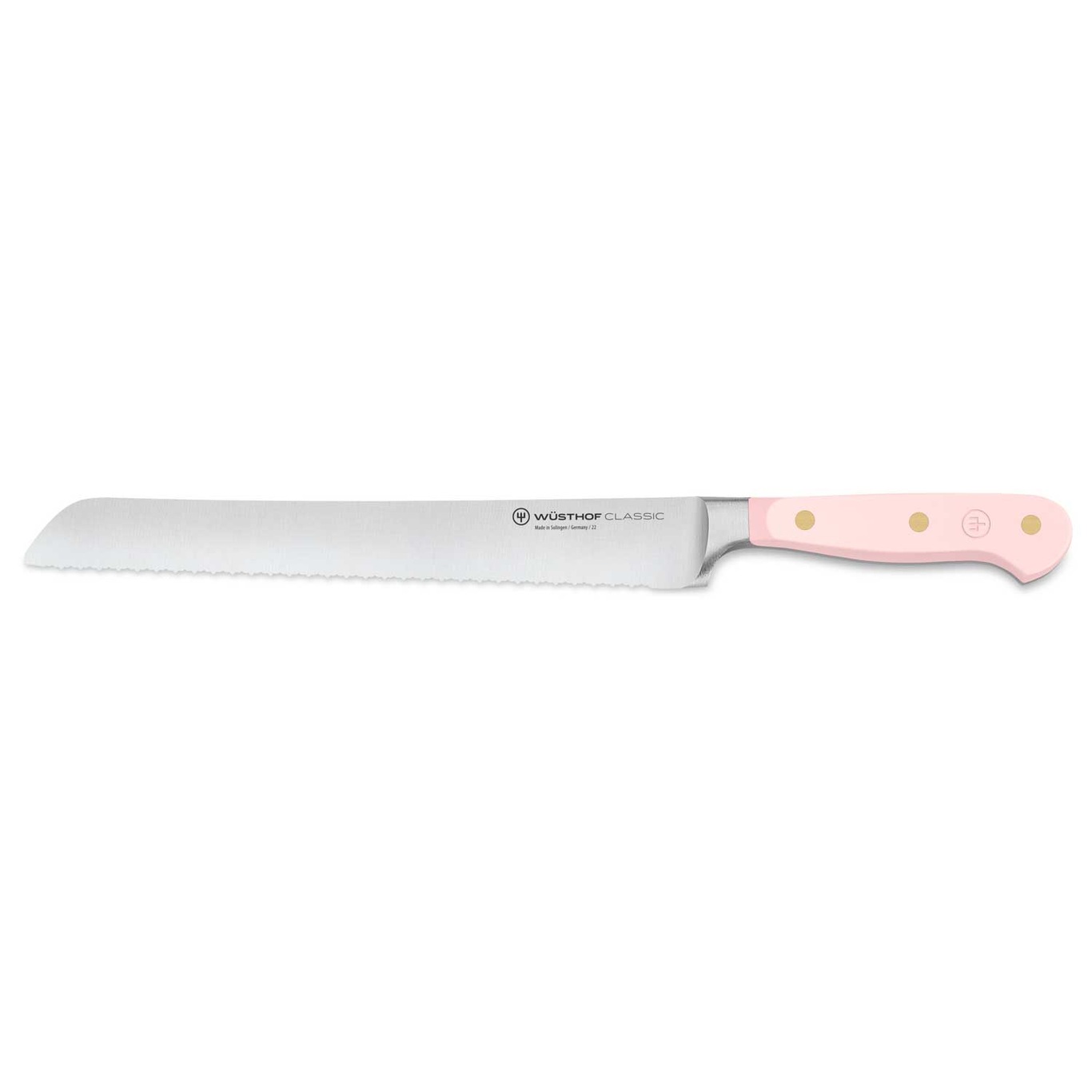 Classic Colour Bread Knife 23 cm, Pink Himalayan Salt