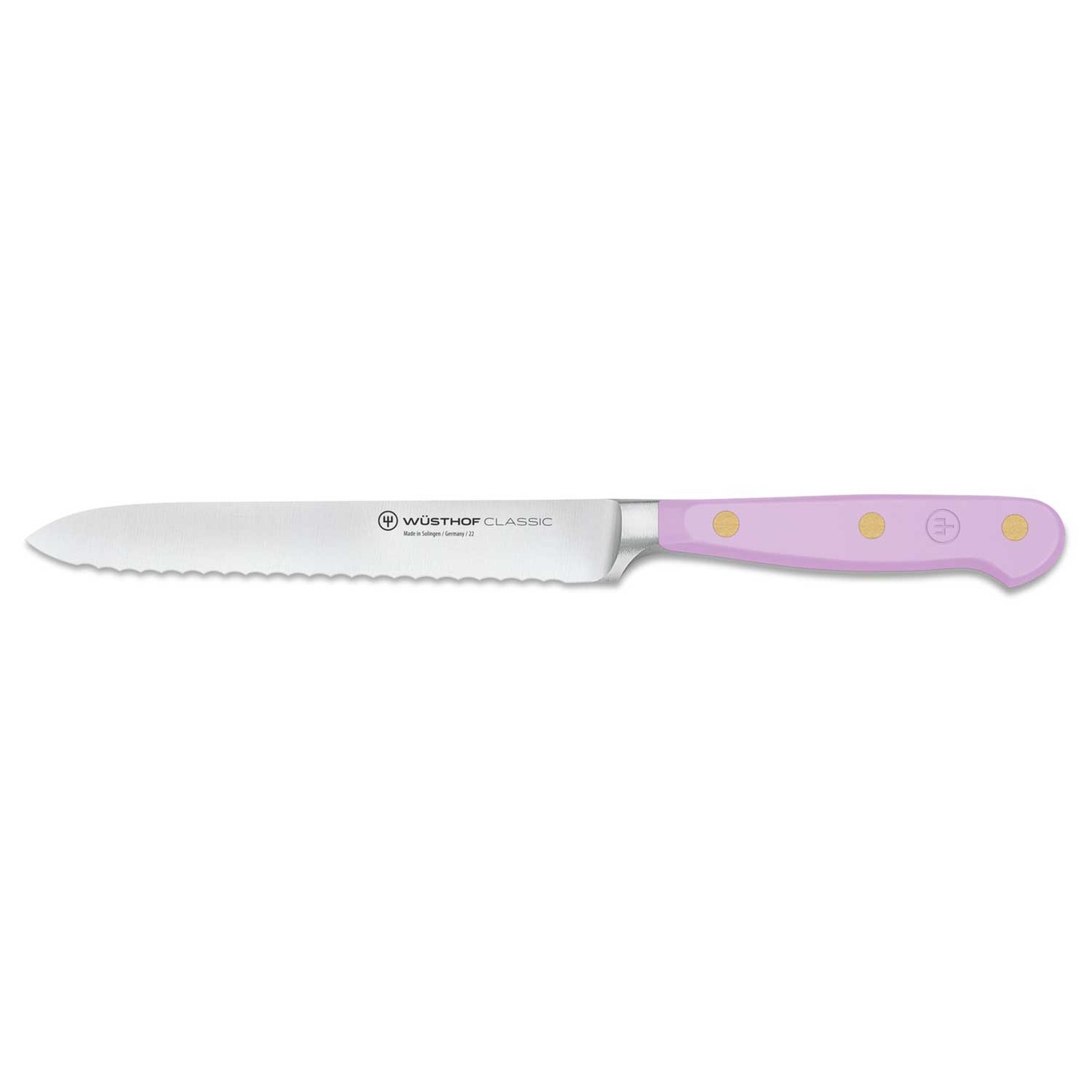 Classic Colour Serrated Utility Knife 14 cm, Purple Yam