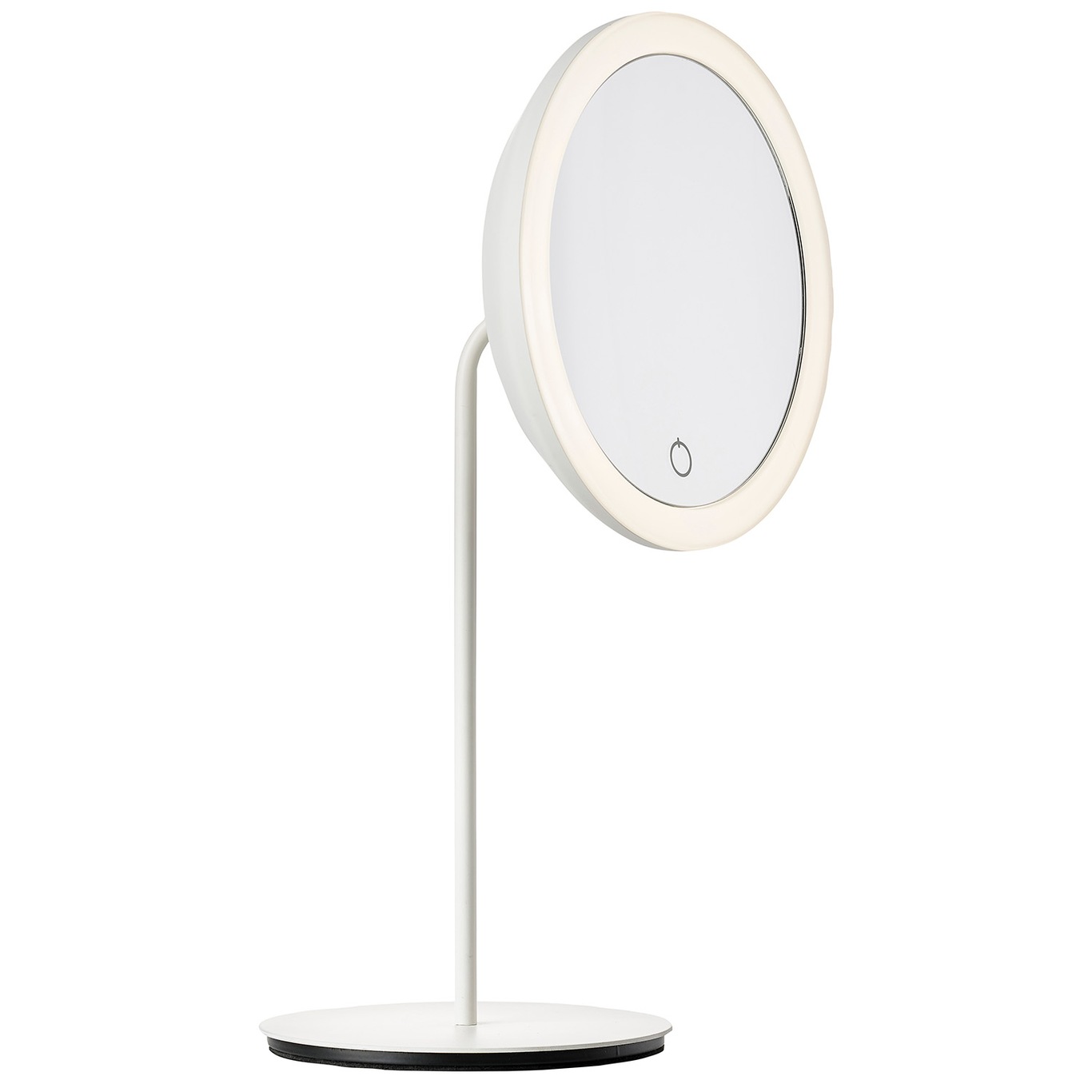 Table Mirror With Light, 5x Zoom, White
