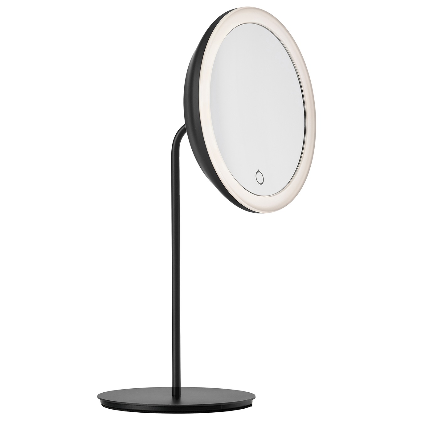 Table Mirror With Light, 5x Zoom, Black