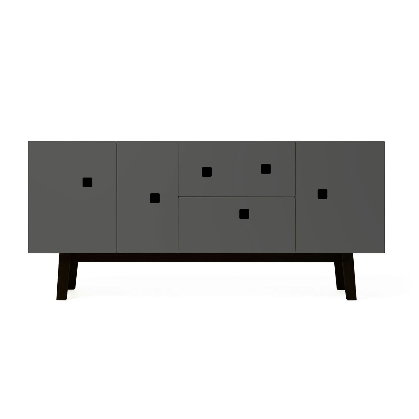 PeepM2 Media Furniture, Slate Grey/Black