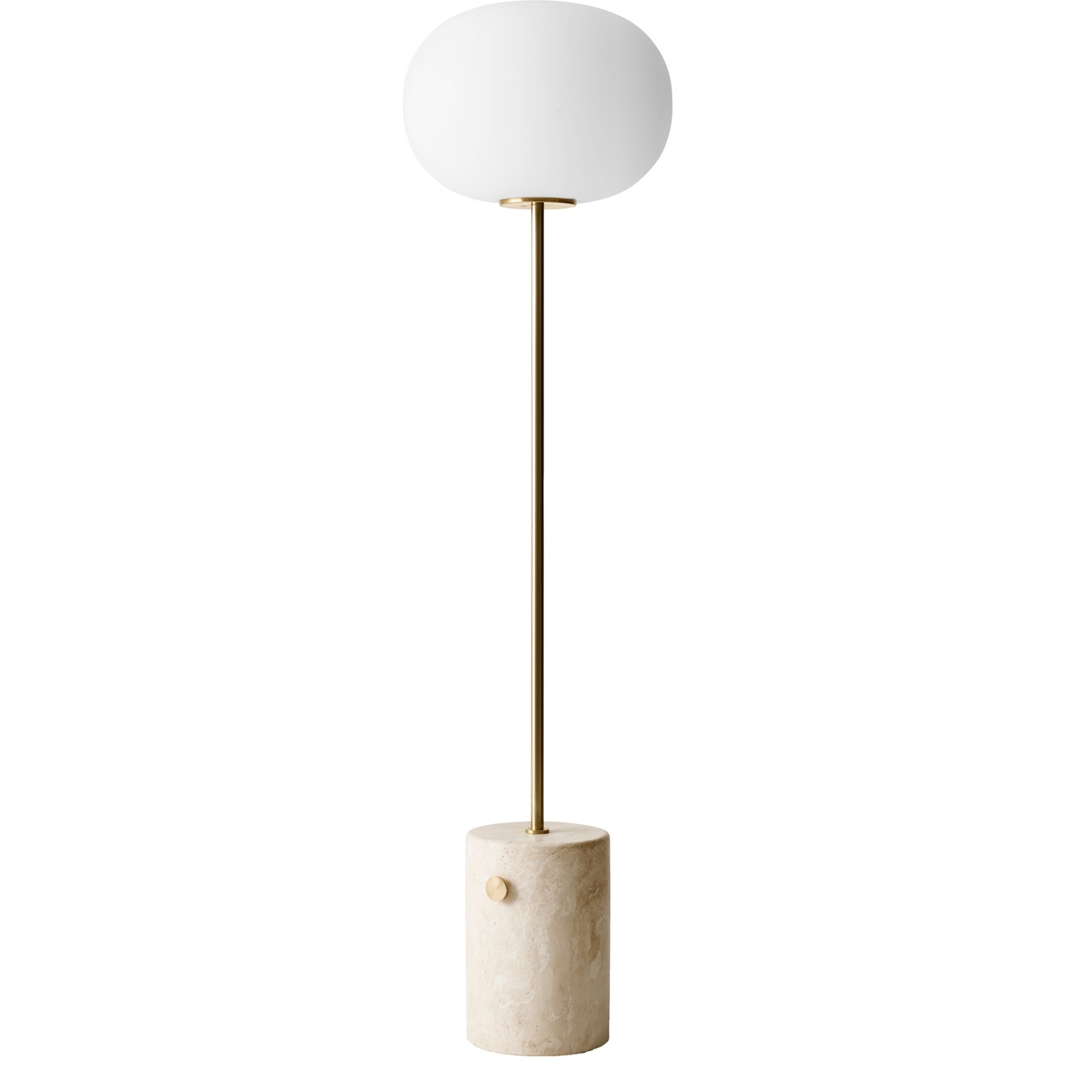 JWDA Floor Lamp Travertine / Brushed Brass