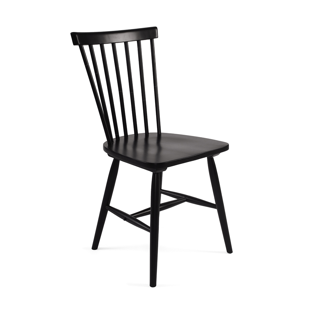 Wood H17 Windsor Chair, Black - Department - Department - RoyalDesign.co.uk